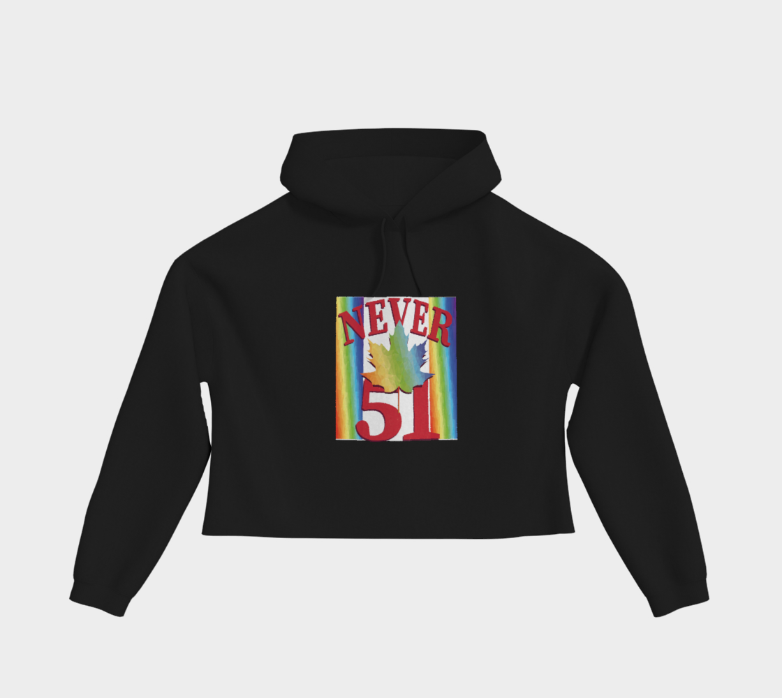 Never 51 PRIDE Cropped Hoodie