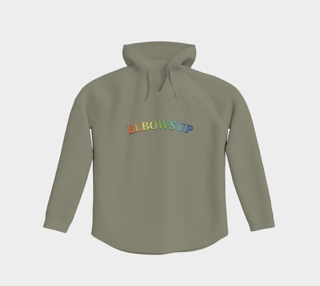 Elbows Up Never 51 PRIDE Light Pullover Hoodie