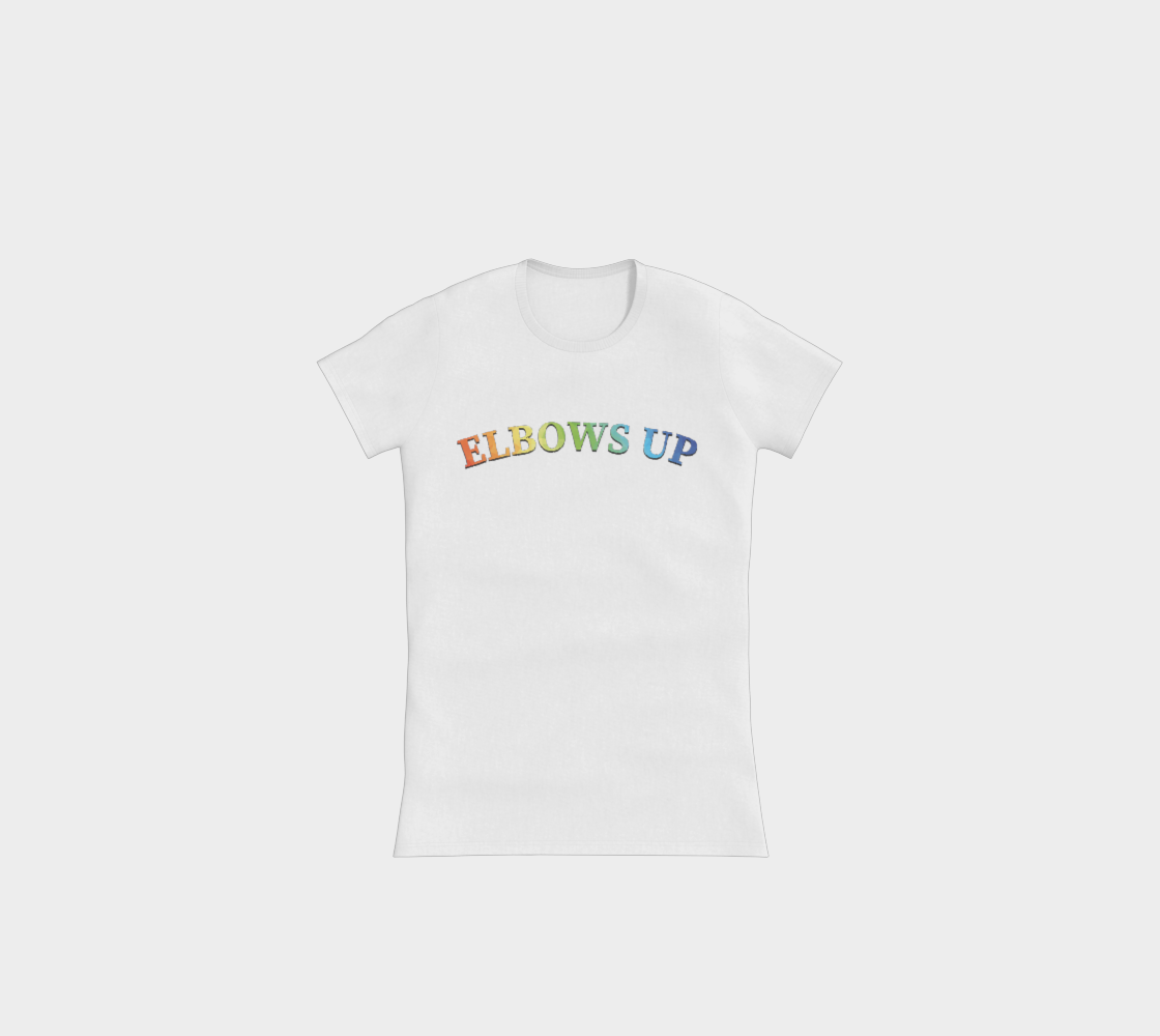 Elbows Up PRIDE Slimline T-Shirt