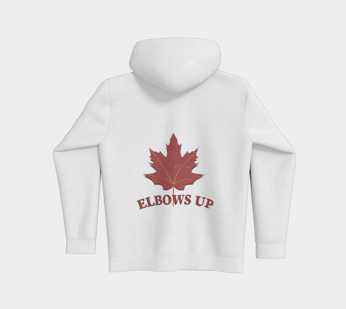 Elbows Up Leaf Front and Back Premium Hoodie