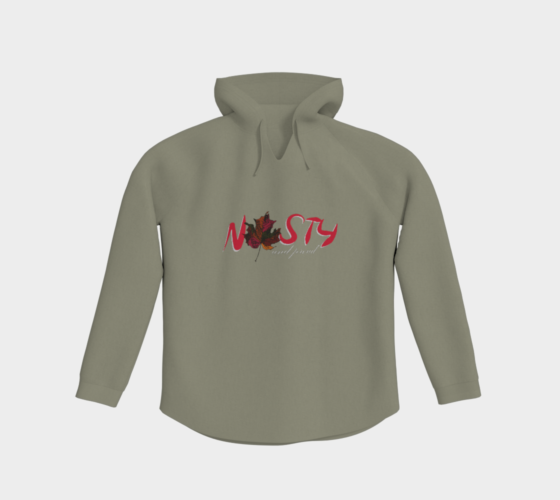 Nasty and Proud Light Pullover Hoodie Light Outline