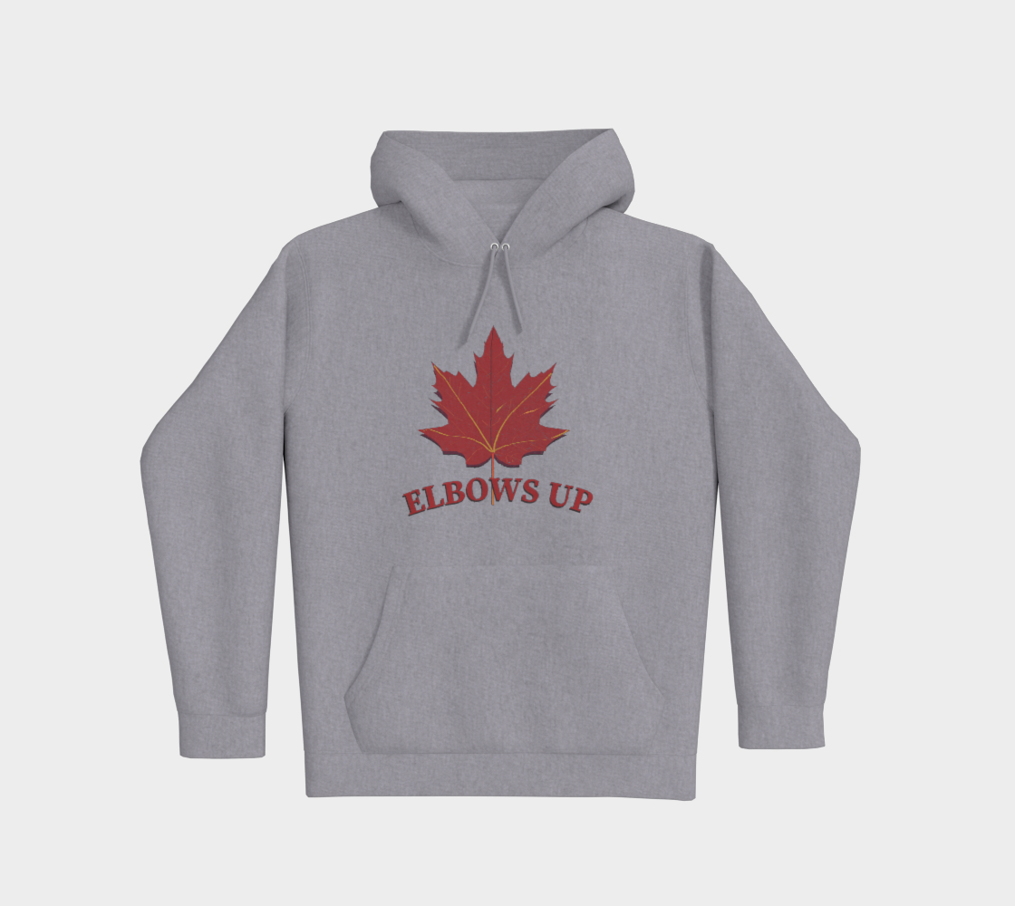 Elbows Up Leaf Premium Pullover Hoodie