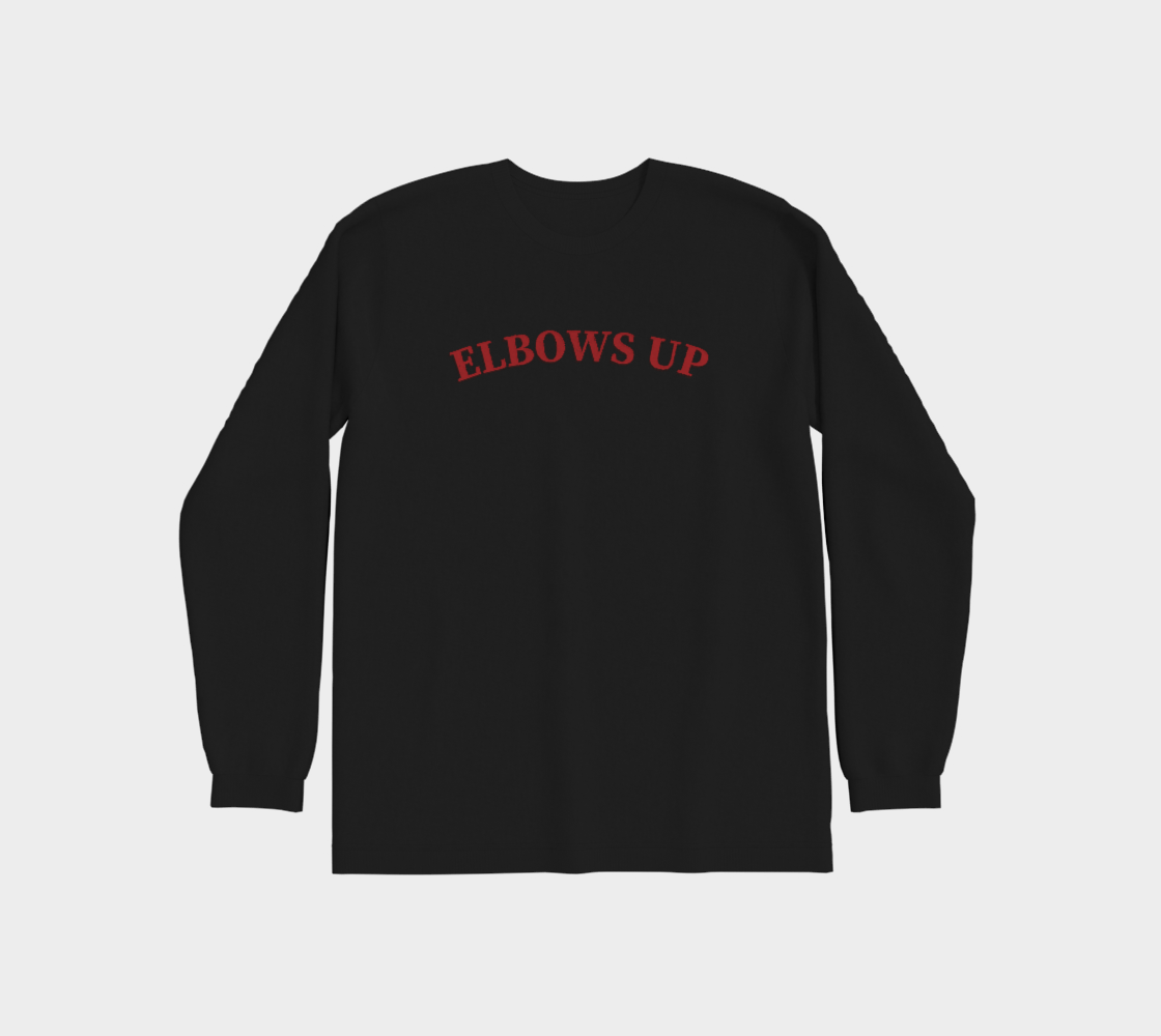Elbows Up Leaf Front and Back Premium Long Sleeve Shirt