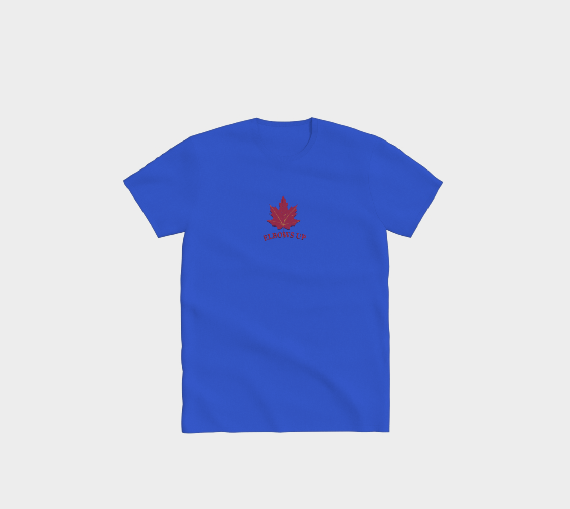 Elbows Up Leaf Minimal Comfort T-Shirt