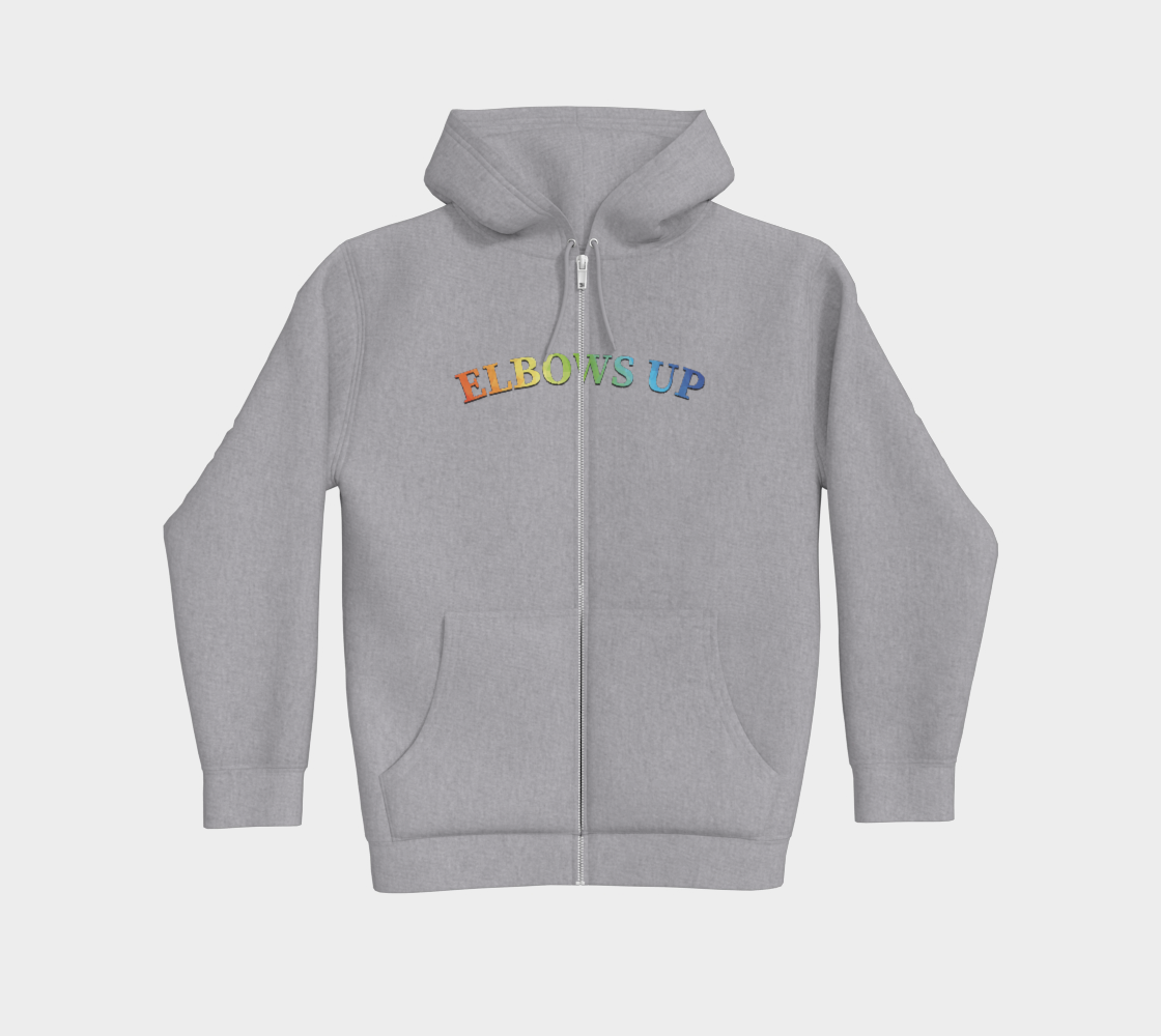 Elbows Up PRIDE Premium Zip Hoodie