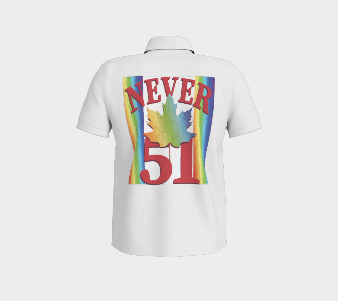 Elbows Up Never 51 PRIDE Polo Shirt