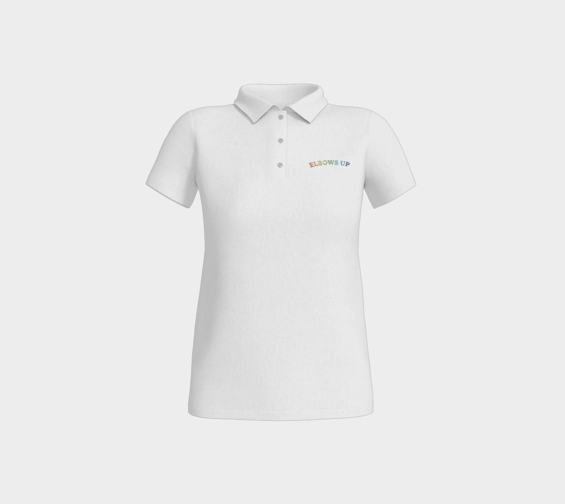 Elbows Up PRIDE Fitted Polo Shirt