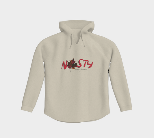 Nasty and Proud Light Pullover Hoodie Dark Outline