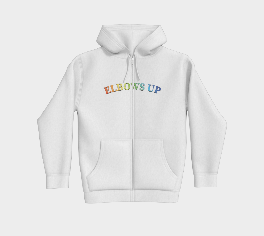 Elbows Up PRIDE Premium Zip Hoodie