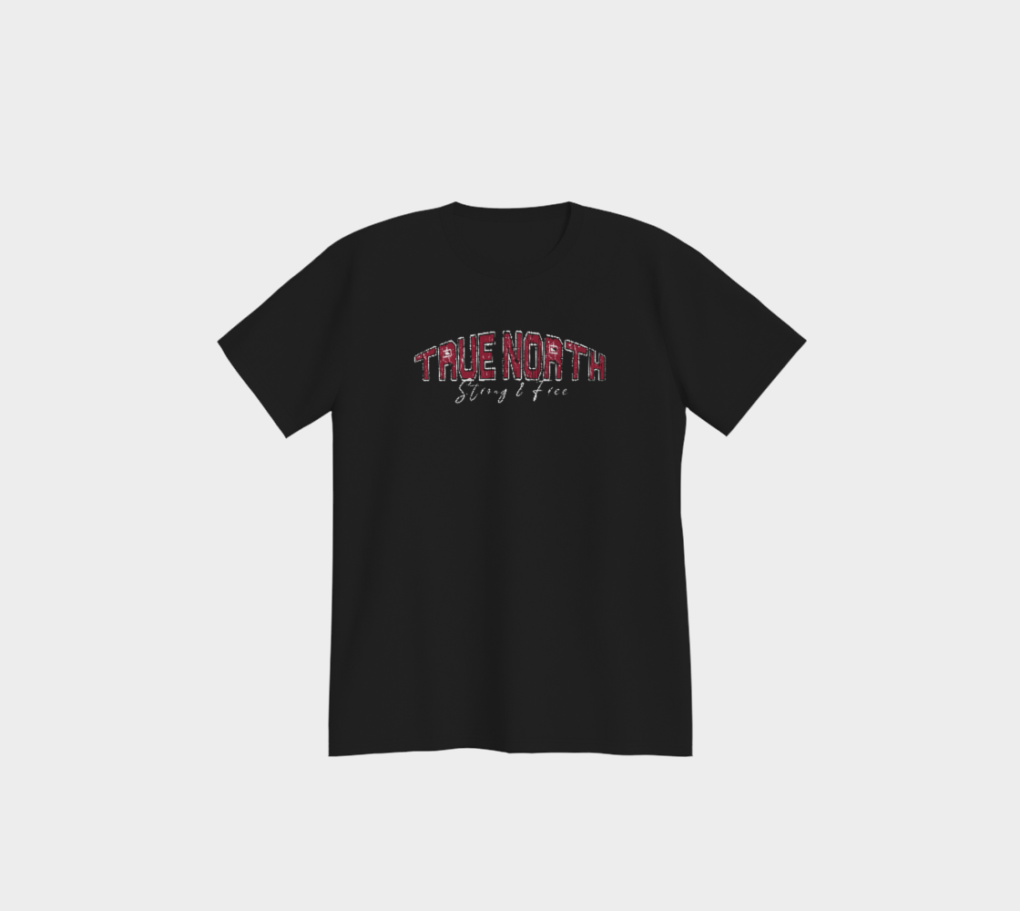 True North Strong & Free T-Shirt Light Outline