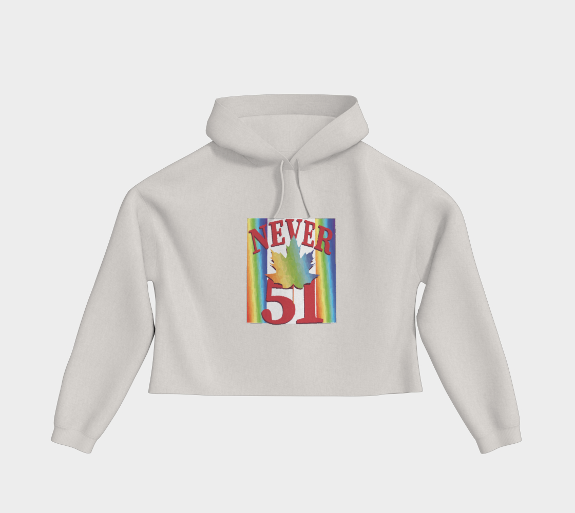 Never 51 PRIDE Cropped Hoodie