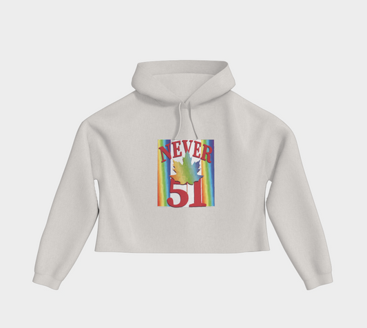 Never 51 PRIDE Cropped Hoodie