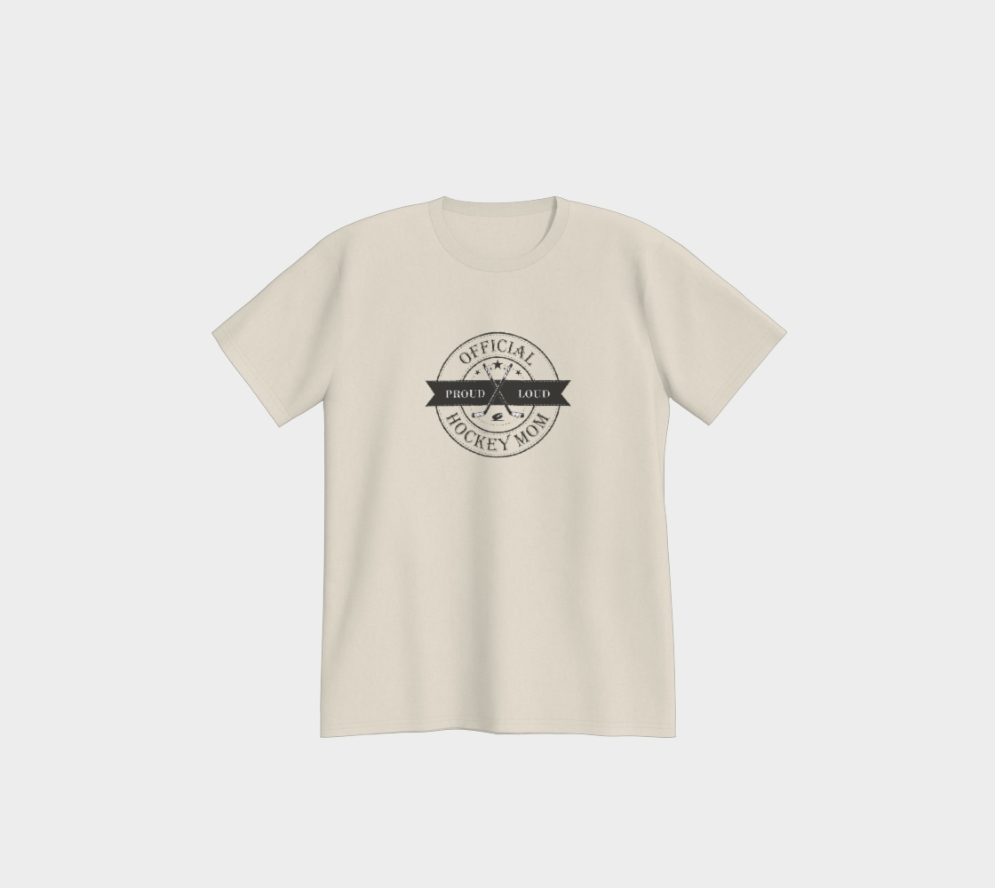 Official Hockey Mom Black Logo