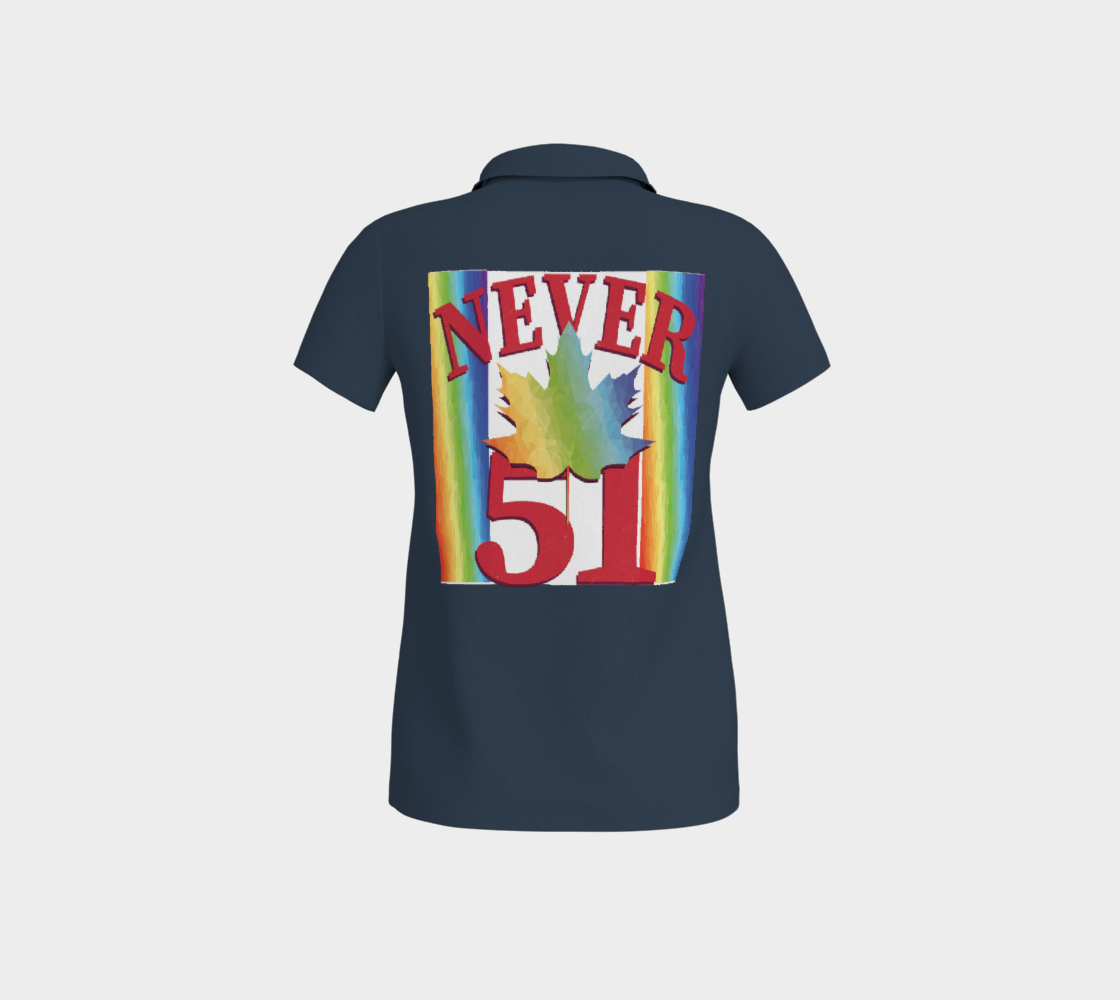 Elbows Up Never 51 PRIDE Fitted Polo Shirt