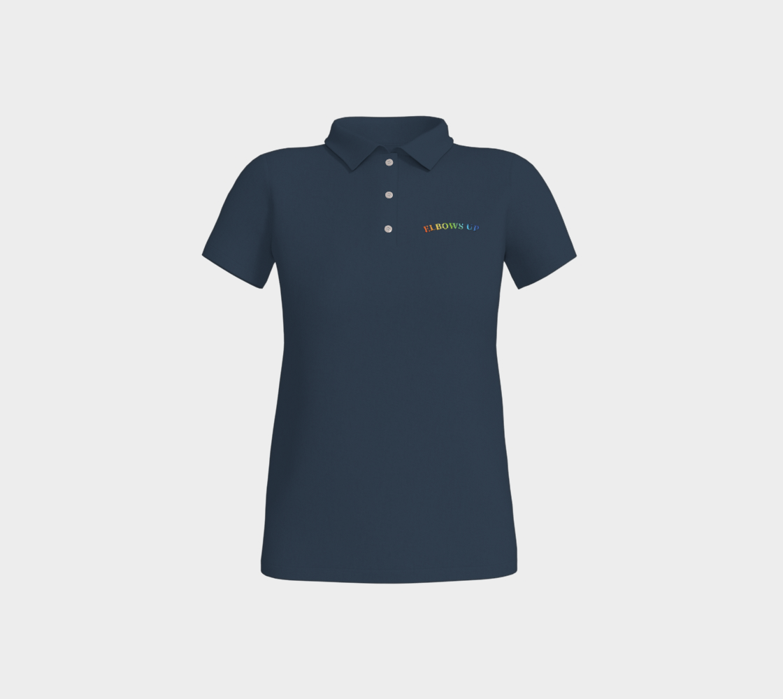 Elbows Up Never 51 PRIDE Polo Shirt