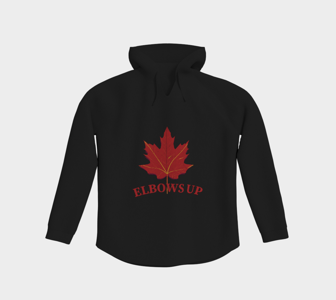 Elbows Up Leaf Light Hoodie