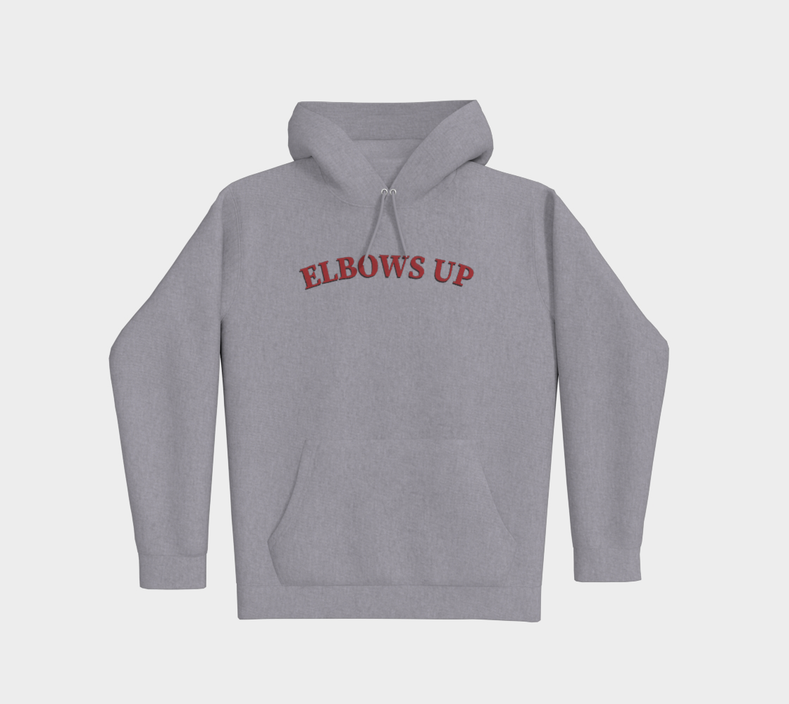 Elbows Up Leaf Front and Back Premium Hoodie