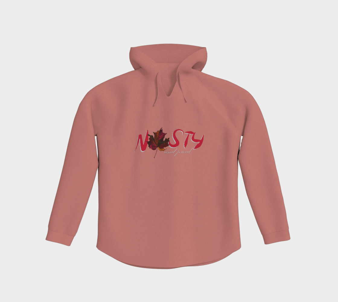 Nasty and Proud Light Pullover Hoodie Light Outline