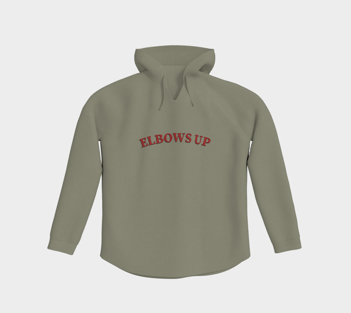 Elbows Up Never 51 Light Pullover Hoodie