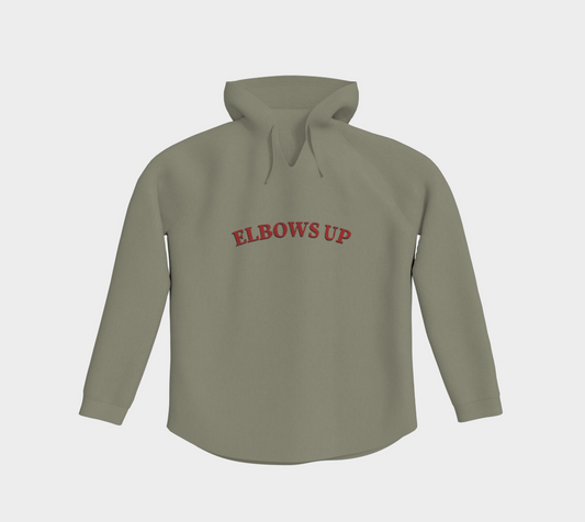 Elbows Up Never 51 Light Pullover Hoodie