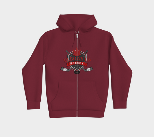 Elbows Up Hockey Premium Zip Up Hoodie