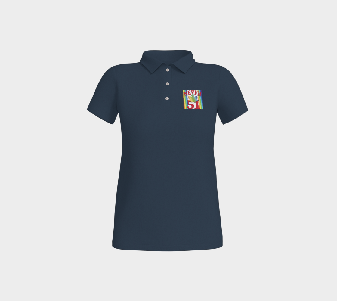 Never 51 PRIDE Fitted Polo Shirt