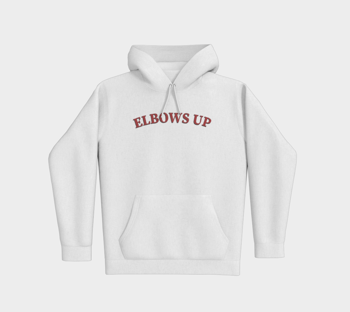 Elbows Up Leaf Front and Back Premium Hoodie