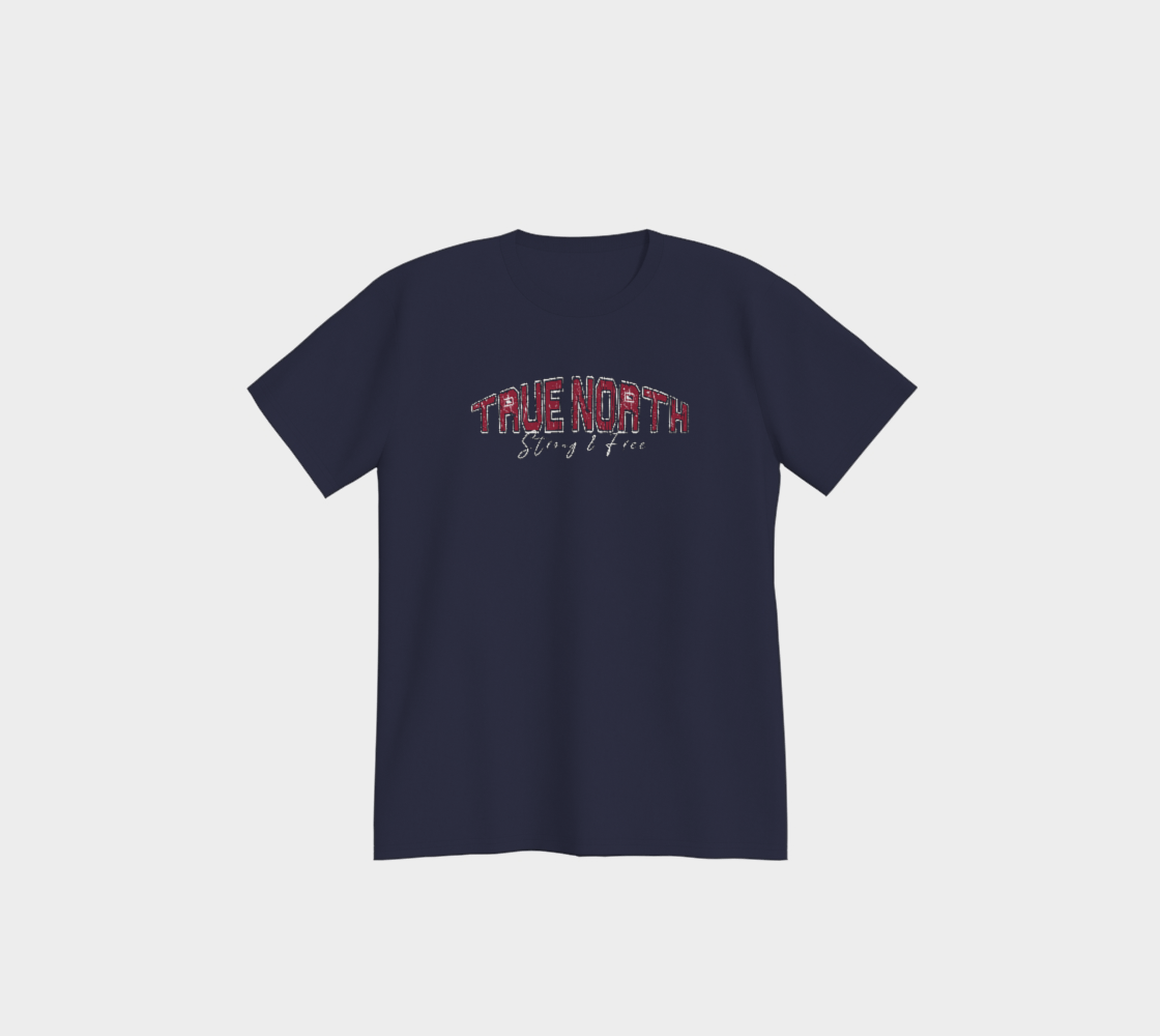 True North Strong & Free T-Shirt Light Outline