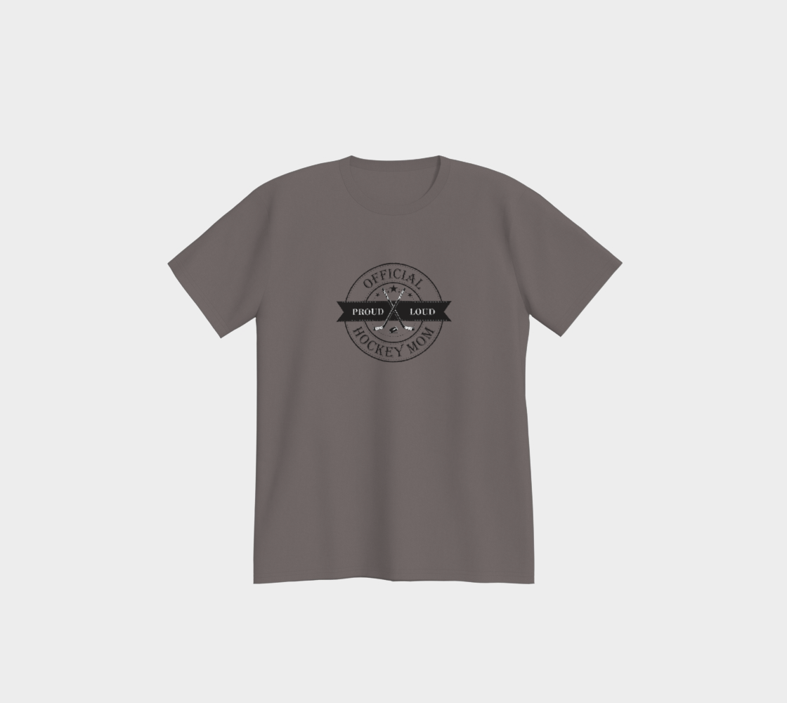 Official Hockey Mom Black Logo