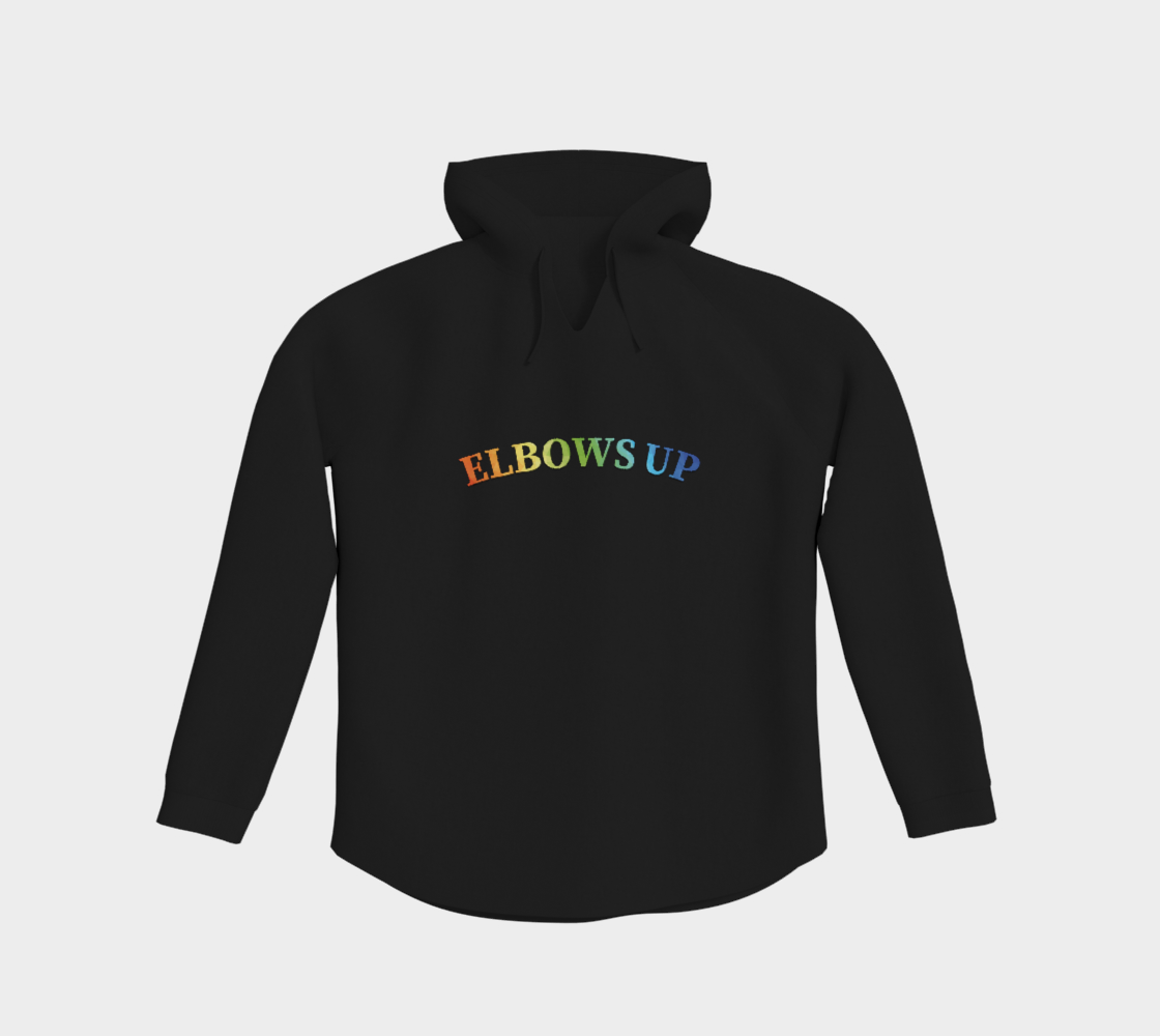 Elbows Up Never 51 PRIDE Light Pullover Hoodie