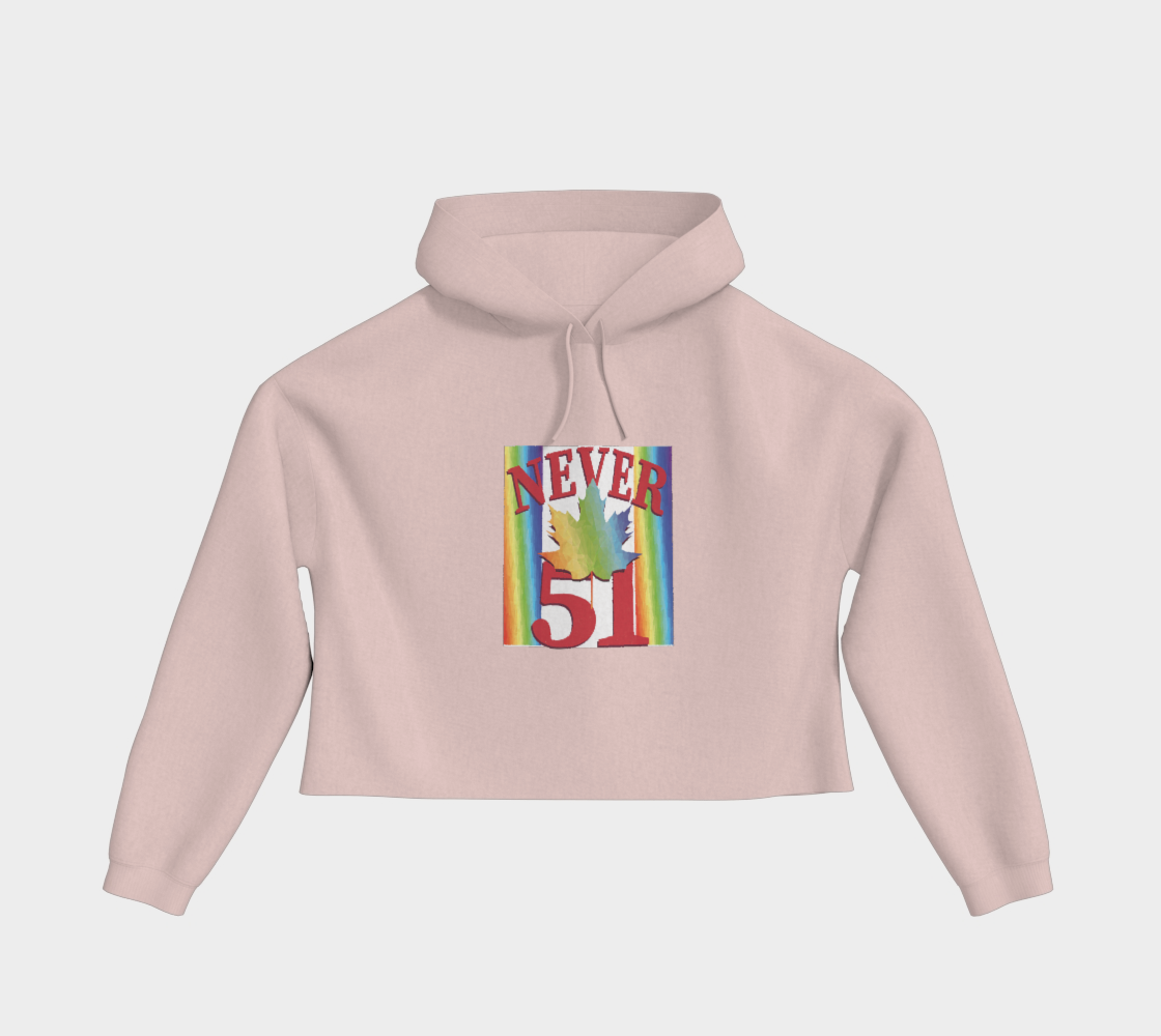 Never 51 PRIDE Cropped Hoodie