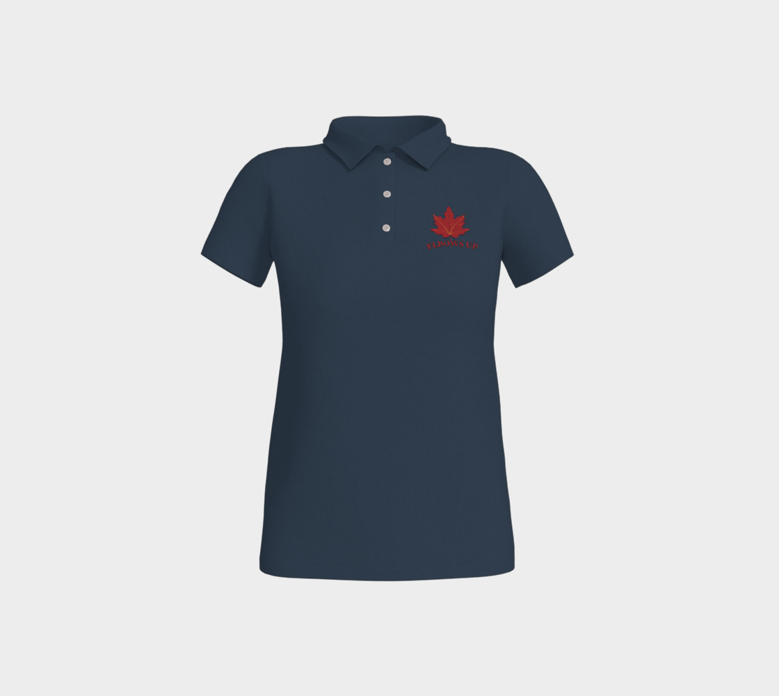 Elbows Up Leaf Fitted Polo