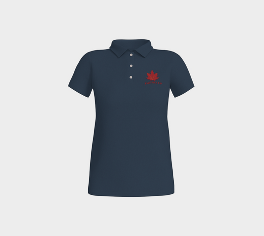 Elbows Up Leaf Fitted Polo