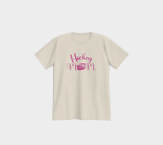Hockey Mom Premium T-Shirt Pink Logo