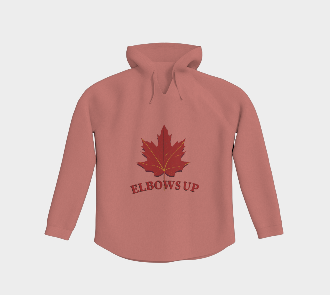 Elbows Up Leaf Light Hoodie