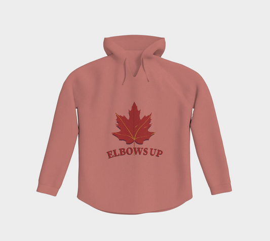 Elbows Up Leaf Light Hoodie
