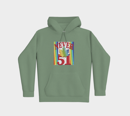 Never 51 PRIDE Premium Pullover Hoodie