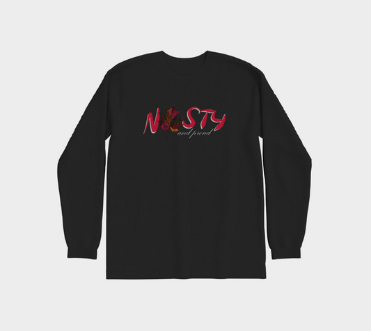 Nasty and Proud Long Sleeve Shirt Light Outline