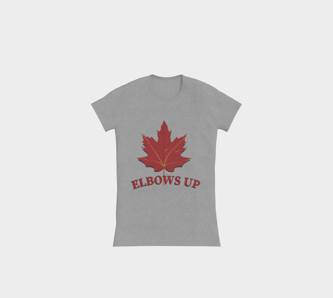Elbows Up Leaf Slimline T-Shirt