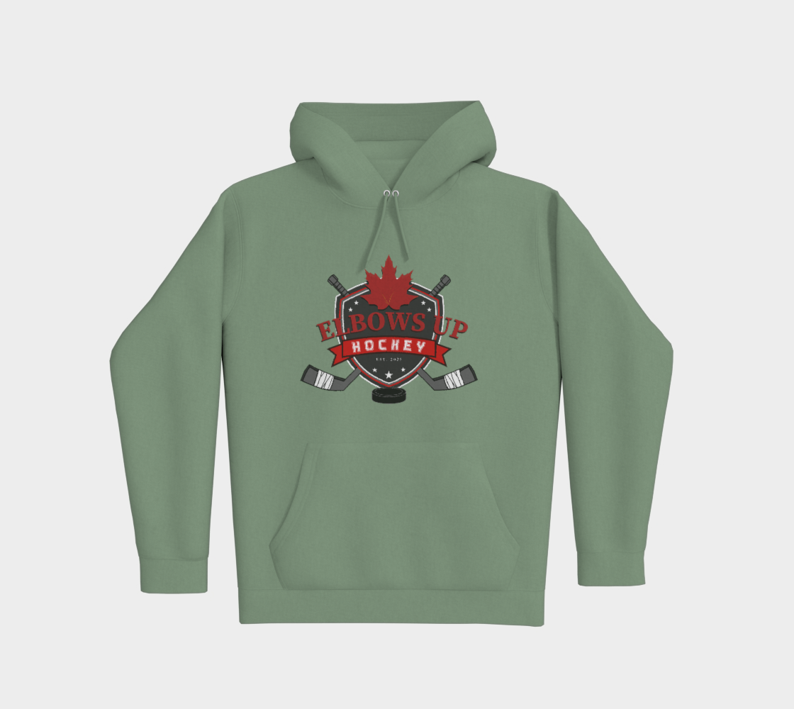 Elbows Up Hockey Premium Pullover Hoodie