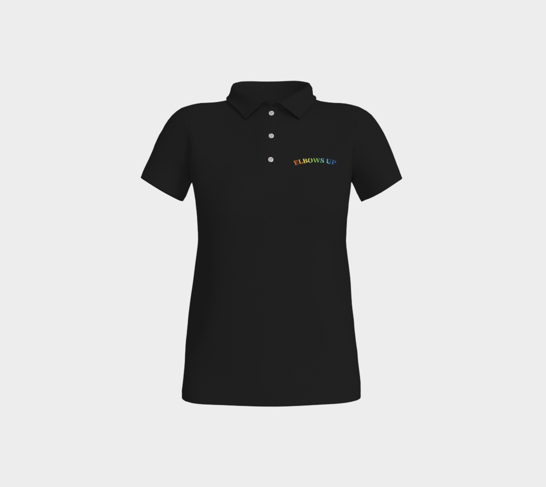 Elbows Up PRIDE Fitted Polo Shirt