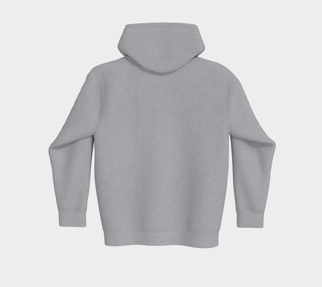 True North Strong and Free Premium Zip-Up Hoodie Dark Outline
