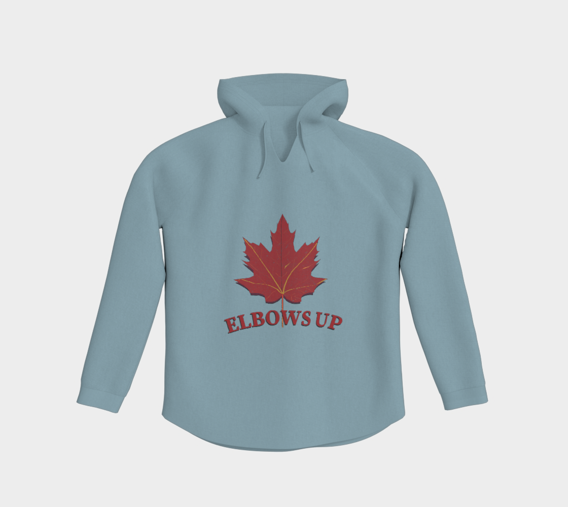 Elbows Up Leaf Light Hoodie