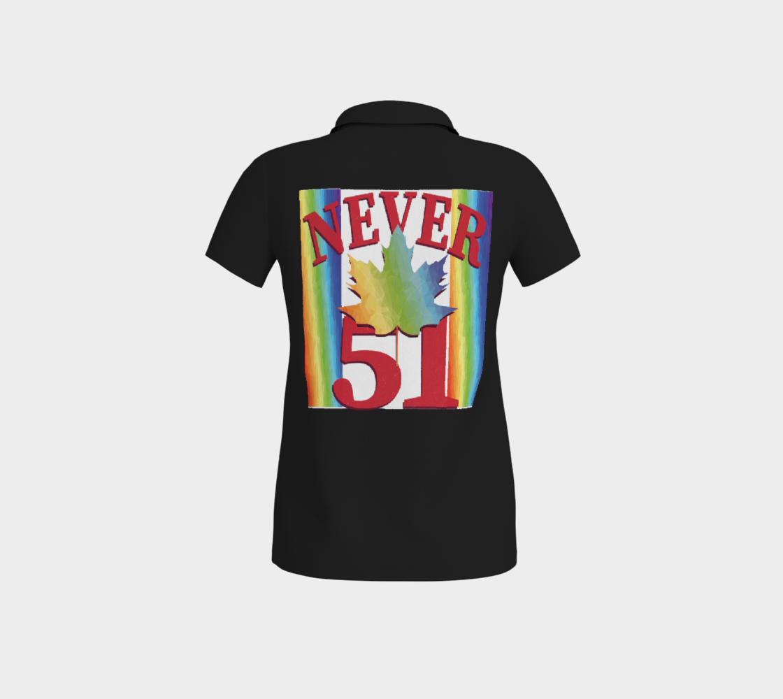 Elbows Up Never 51 PRIDE Fitted Polo Shirt
