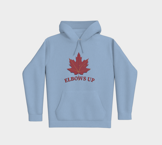 Elbows Up Leaf Premium Pullover Hoodie