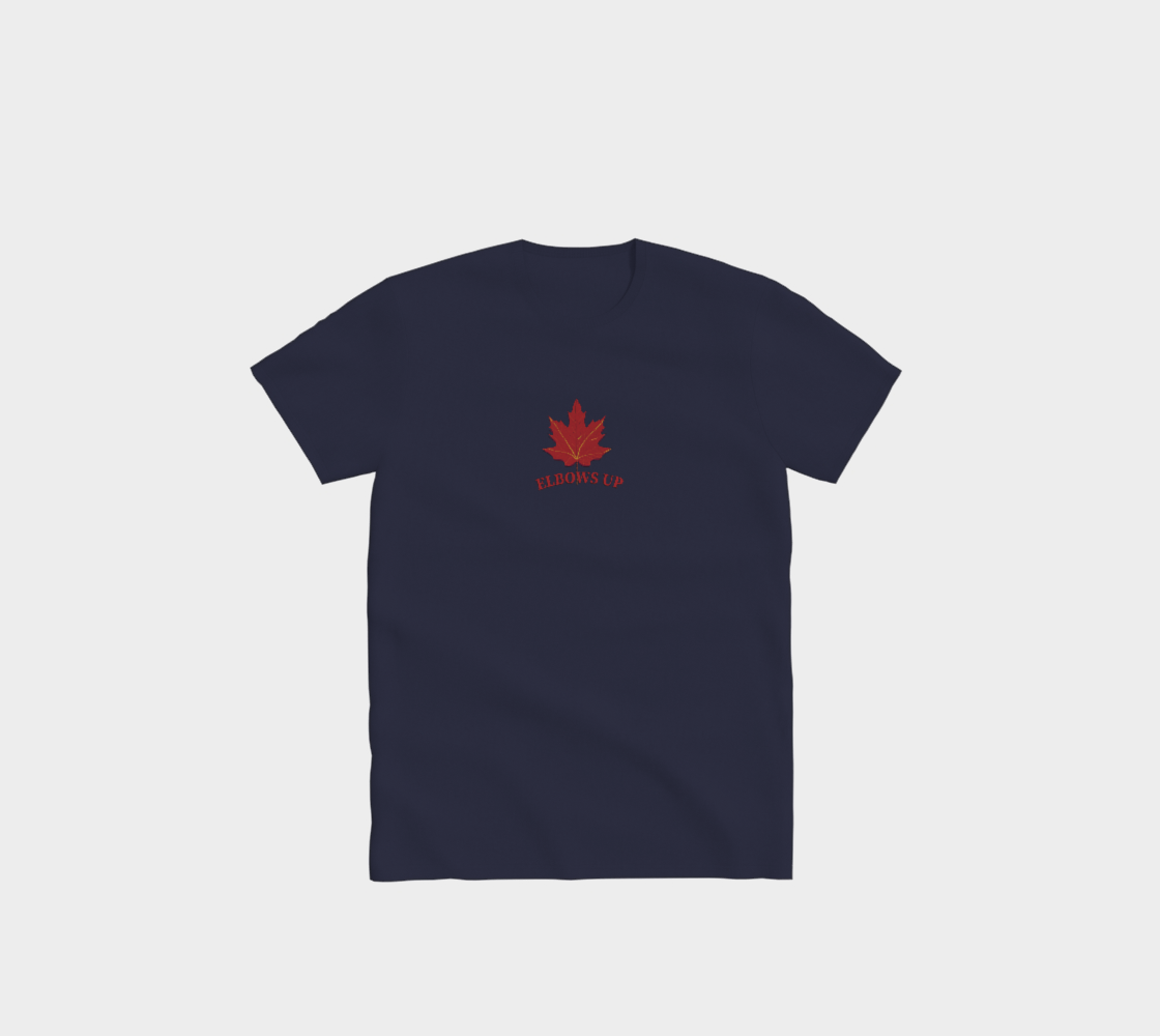 Elbows Up Leaf Minimal Comfort T-Shirt