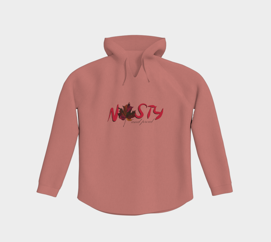 Nasty and Proud Premium Pullover Hoodie Dark Outline
