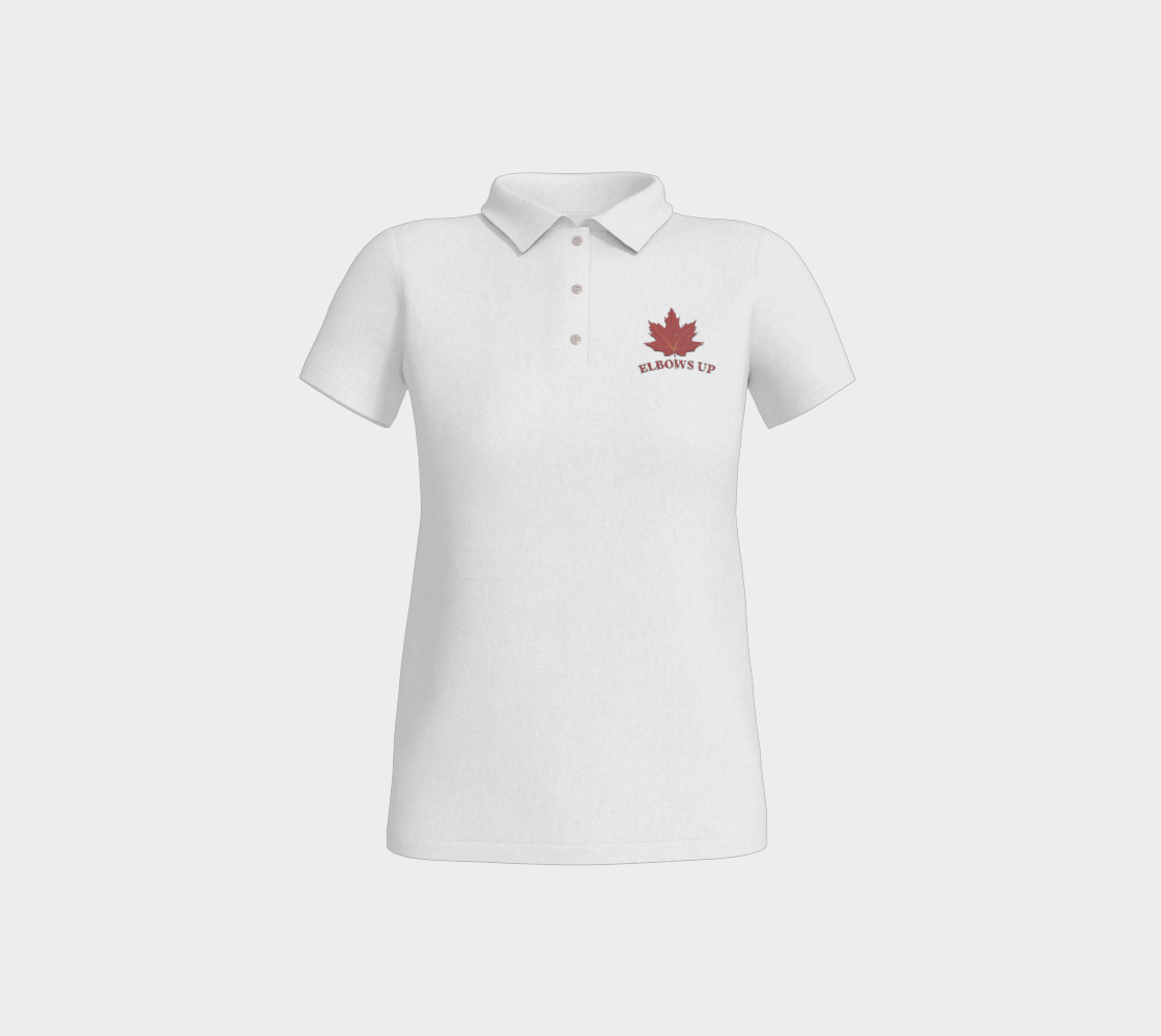 Elbows Up Leaf Fitted Polo
