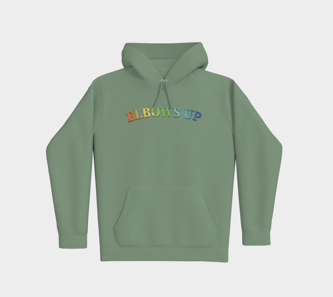 Elbows Up Never 51 PRIDE Premium Pullover Hoodie