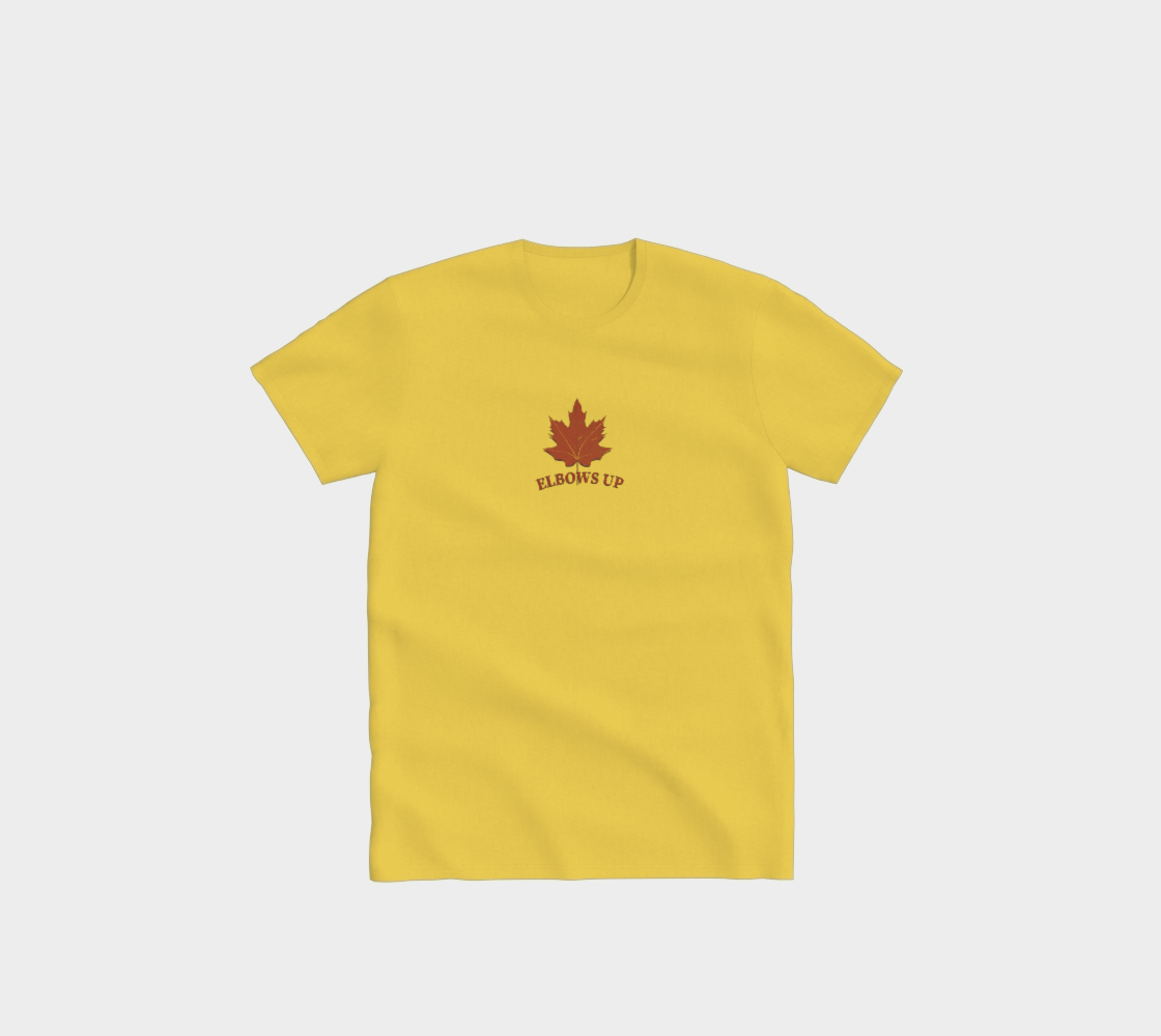 Elbows Up Leaf Minimal Comfort T-Shirt